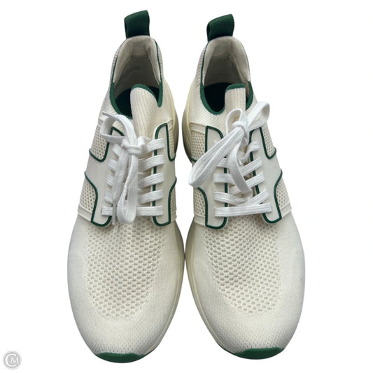 Shoes Designer By Tory Burch In Cream & Green, Size: 10.5