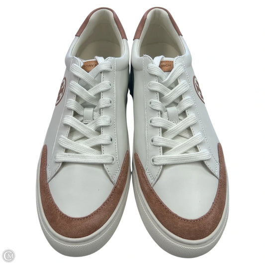 Shoes Designer By Tory Burch In Pink & White, Size: 10