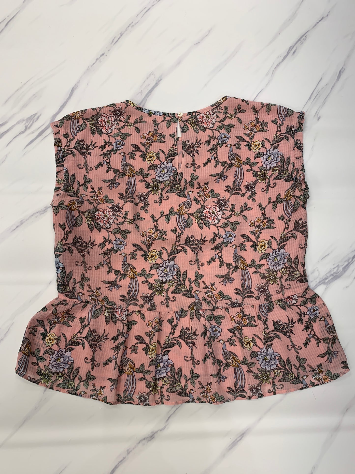 Top Short Sleeve By Loft In Pink, Size: S