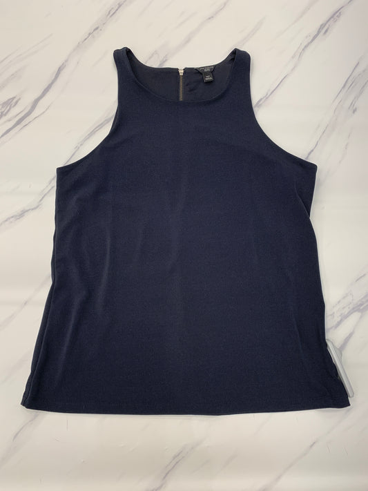 Top Sleeveless By Ann Taylor In Black, Size: Petite  Medium