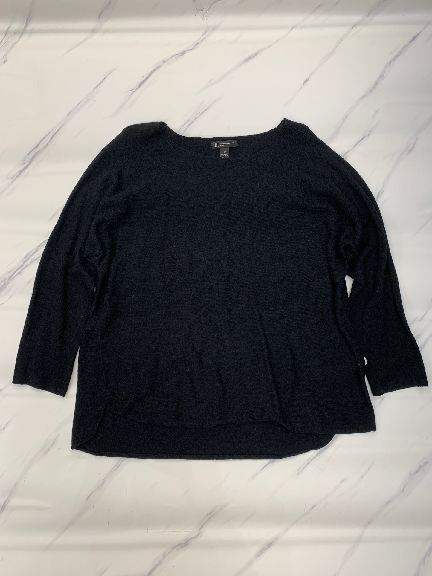 Sweater By Inc In Black, Size: 2x