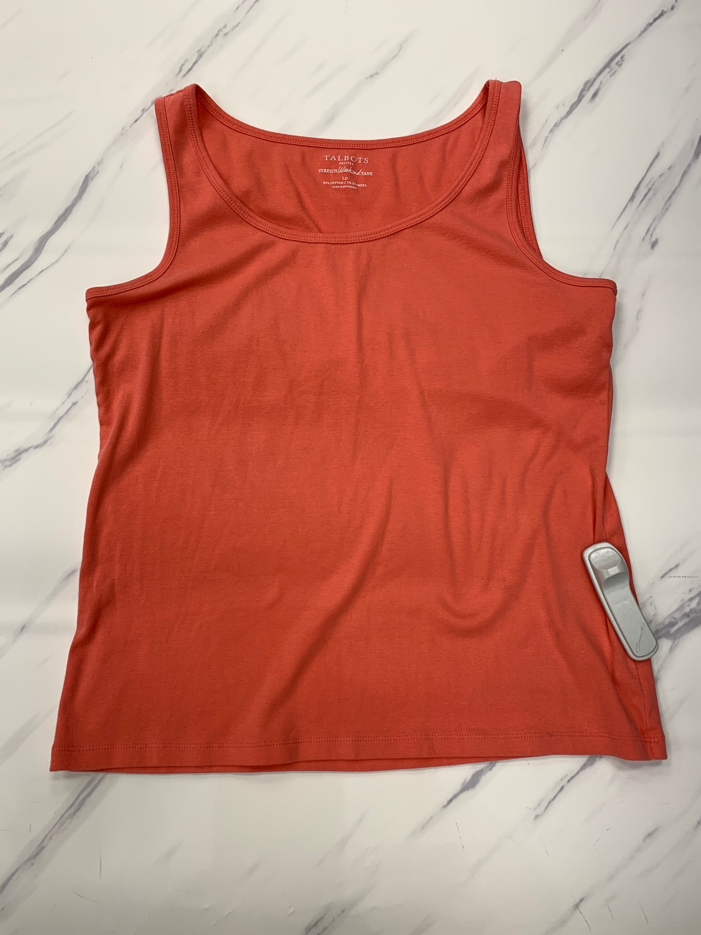 Top Sleeveless By Talbots In Peach, Size: Petite L