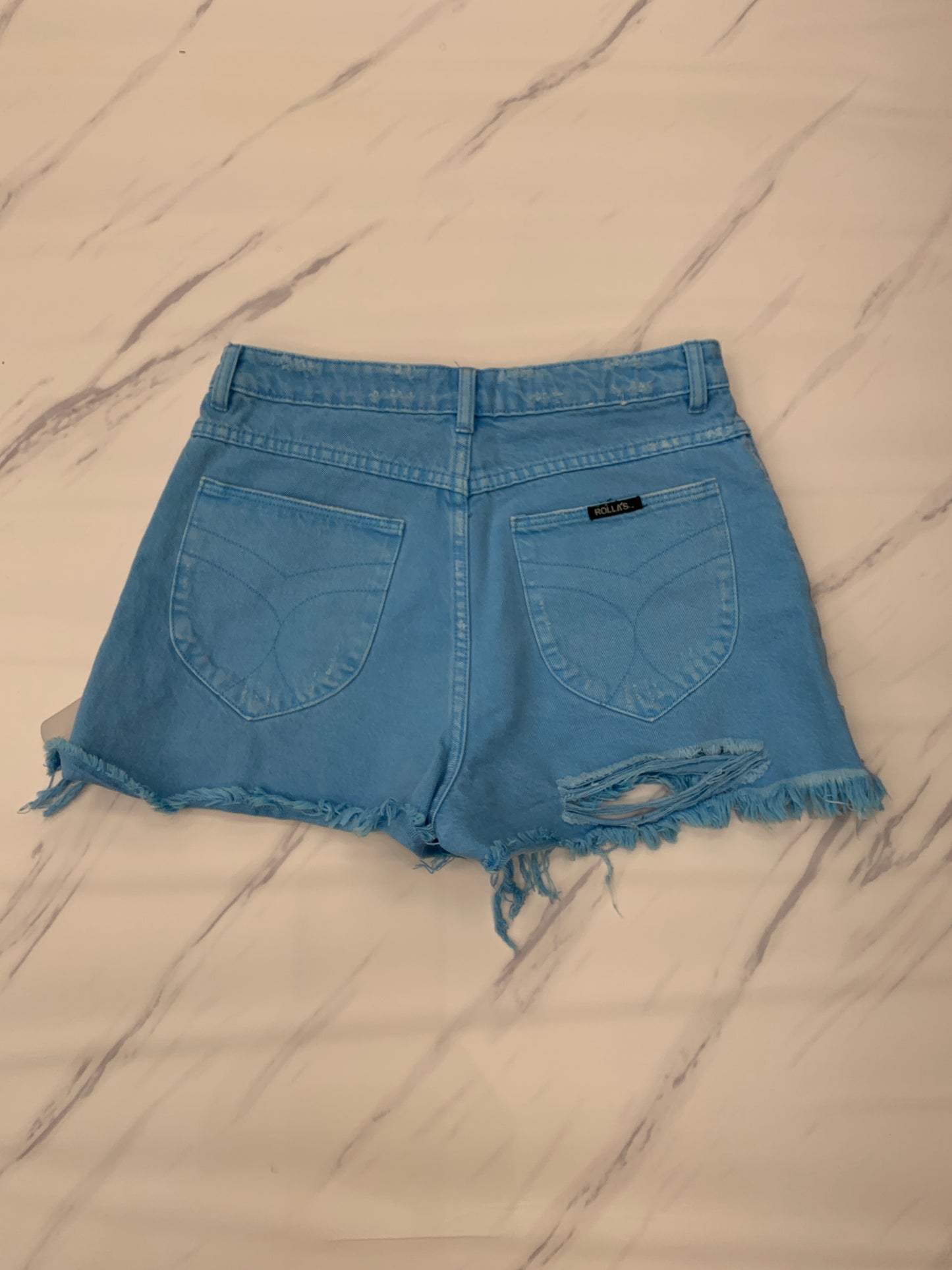 Blue Shorts Designer Rollas, Size 8