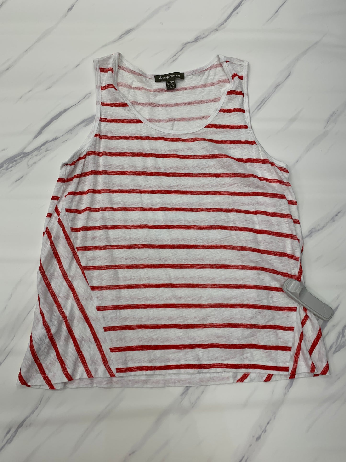 Striped Pattern Top Sleeveless Tommy Bahama, Size Xl