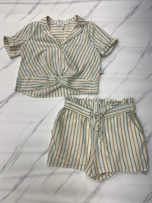 Striped Pattern Shorts Set Bcbgeneration, Size S