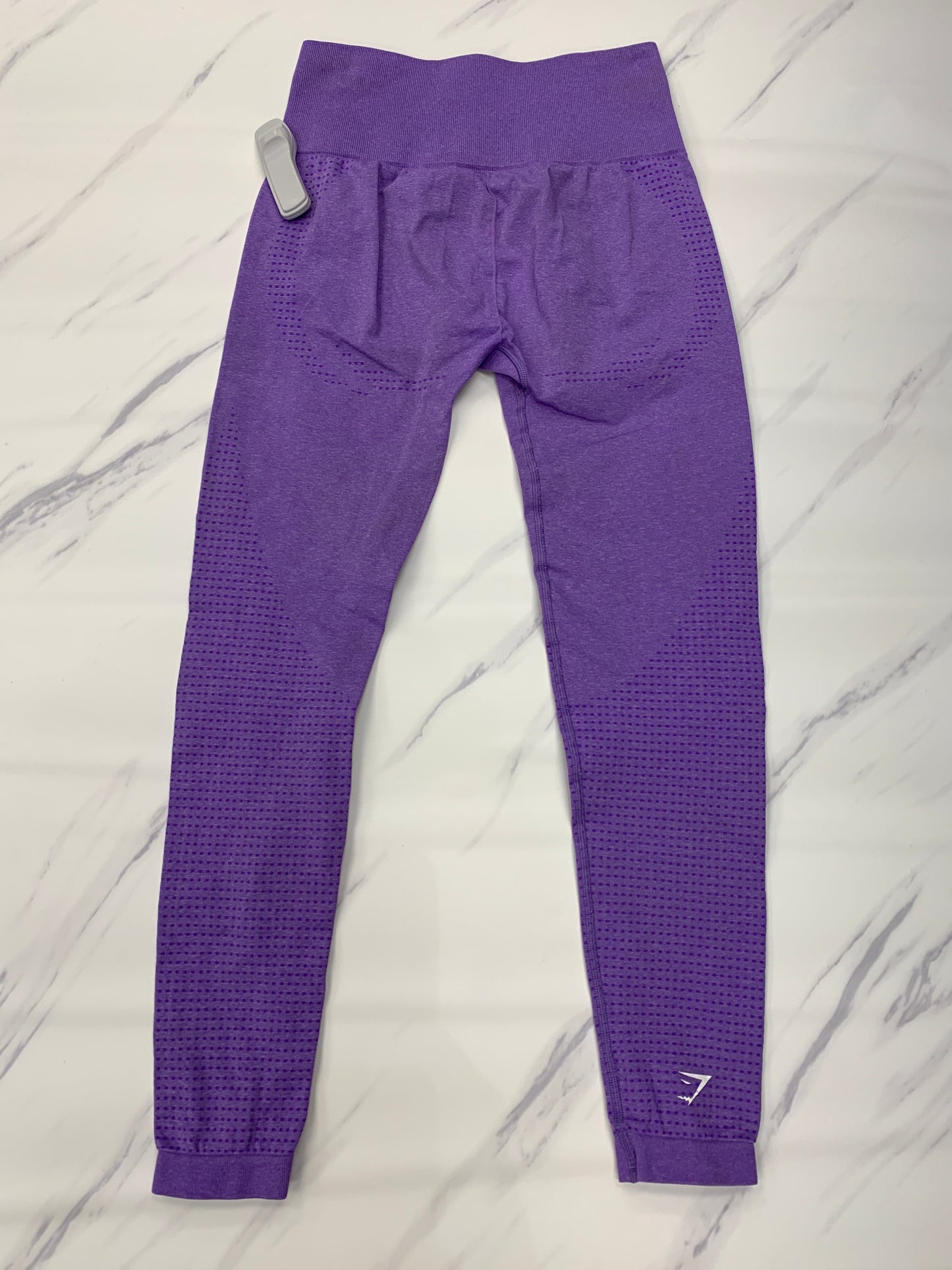 Purple Athletic Leggings Gym Shark, Size 6