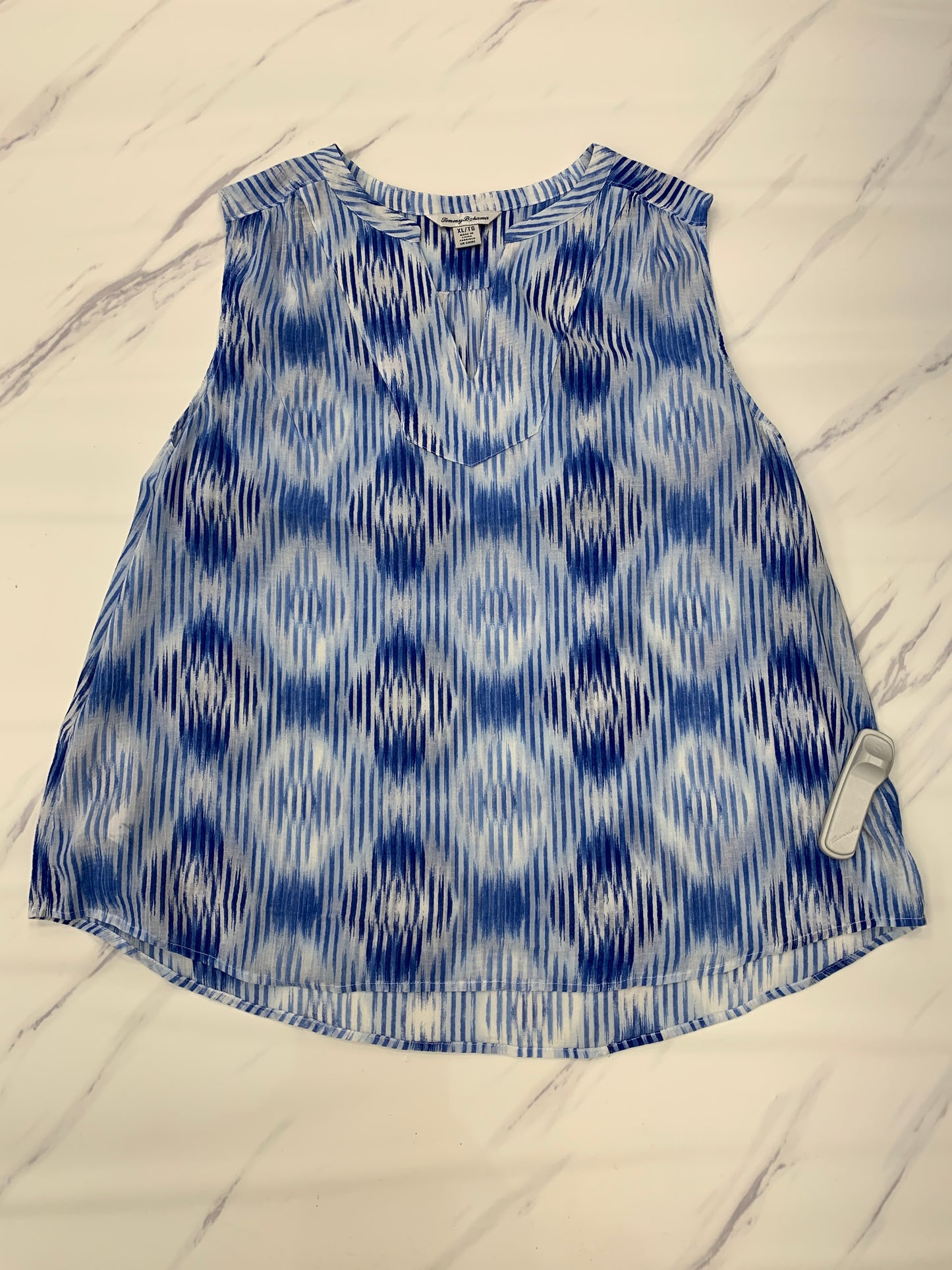 Blue Top Sleeveless Tommy Bahama, Size Xl