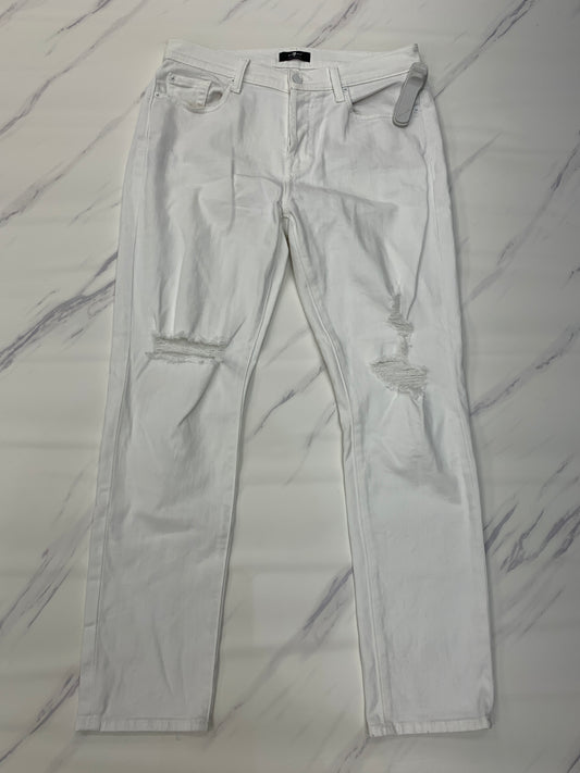 White Jeans Skinny 7 For All Mankind, Size 6