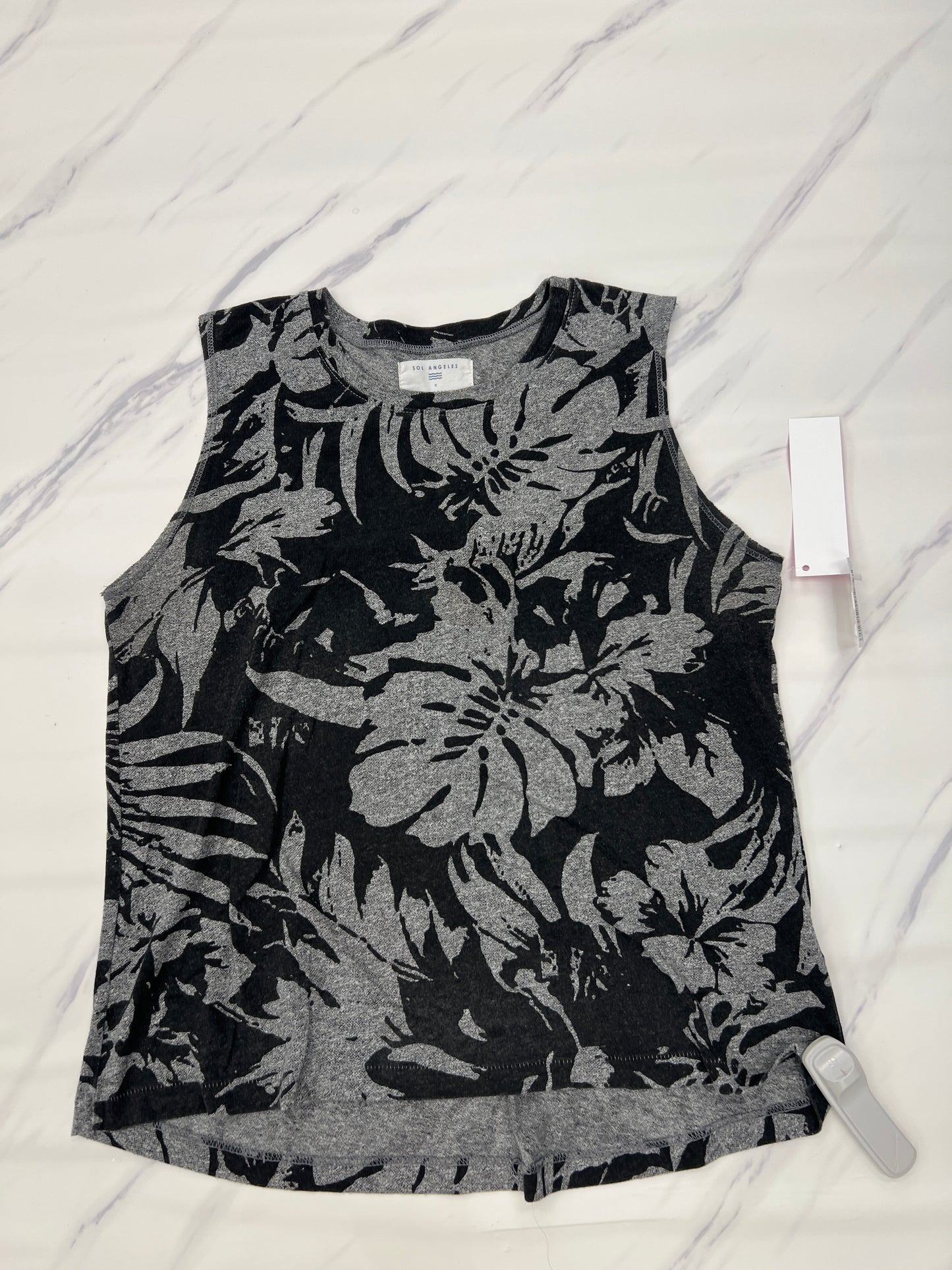 Grey Top Sleeveless Sol Angeles, Size M