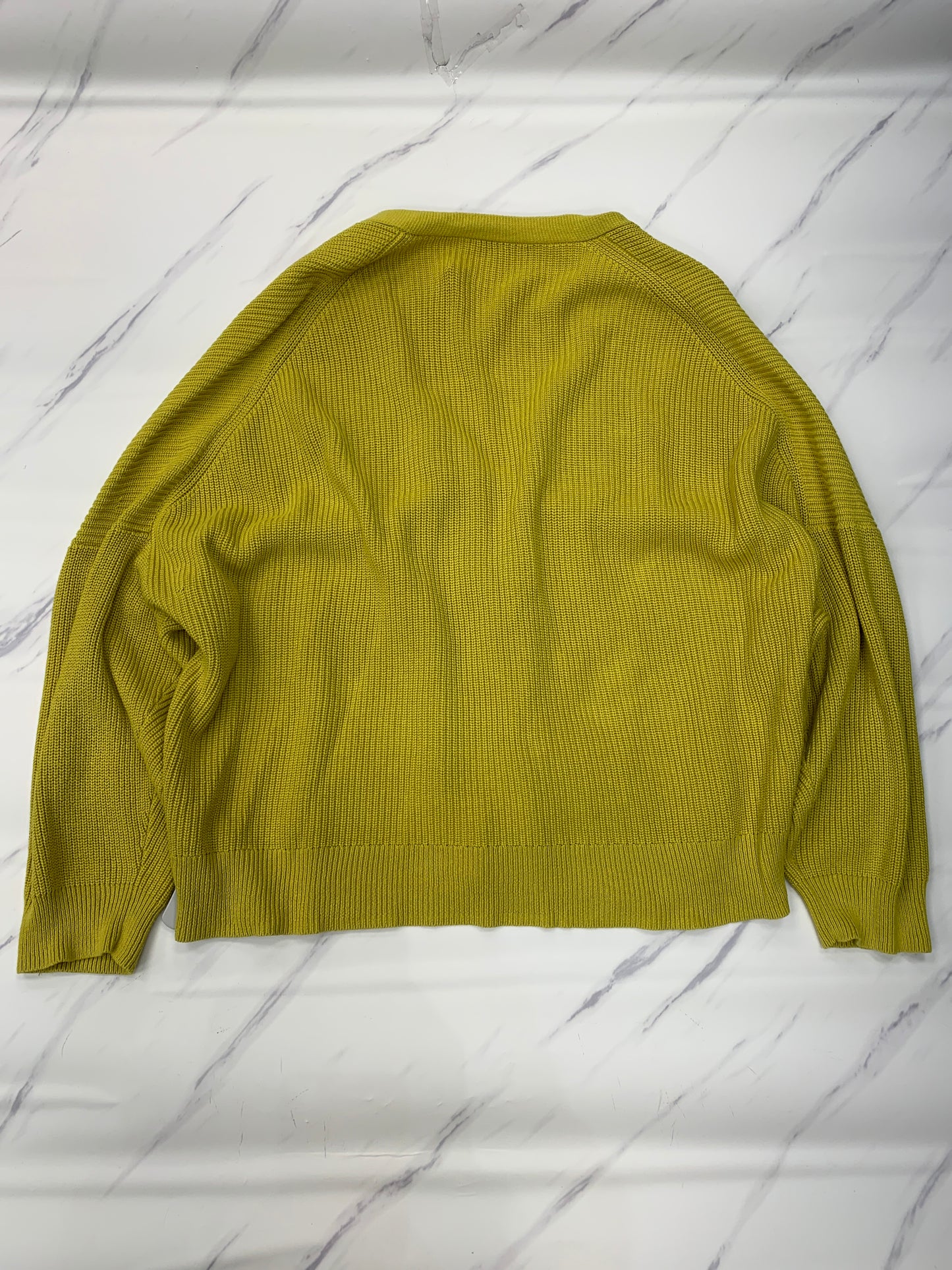 Sweater Cardigan By J. Crew In Yellow, Size: 3x