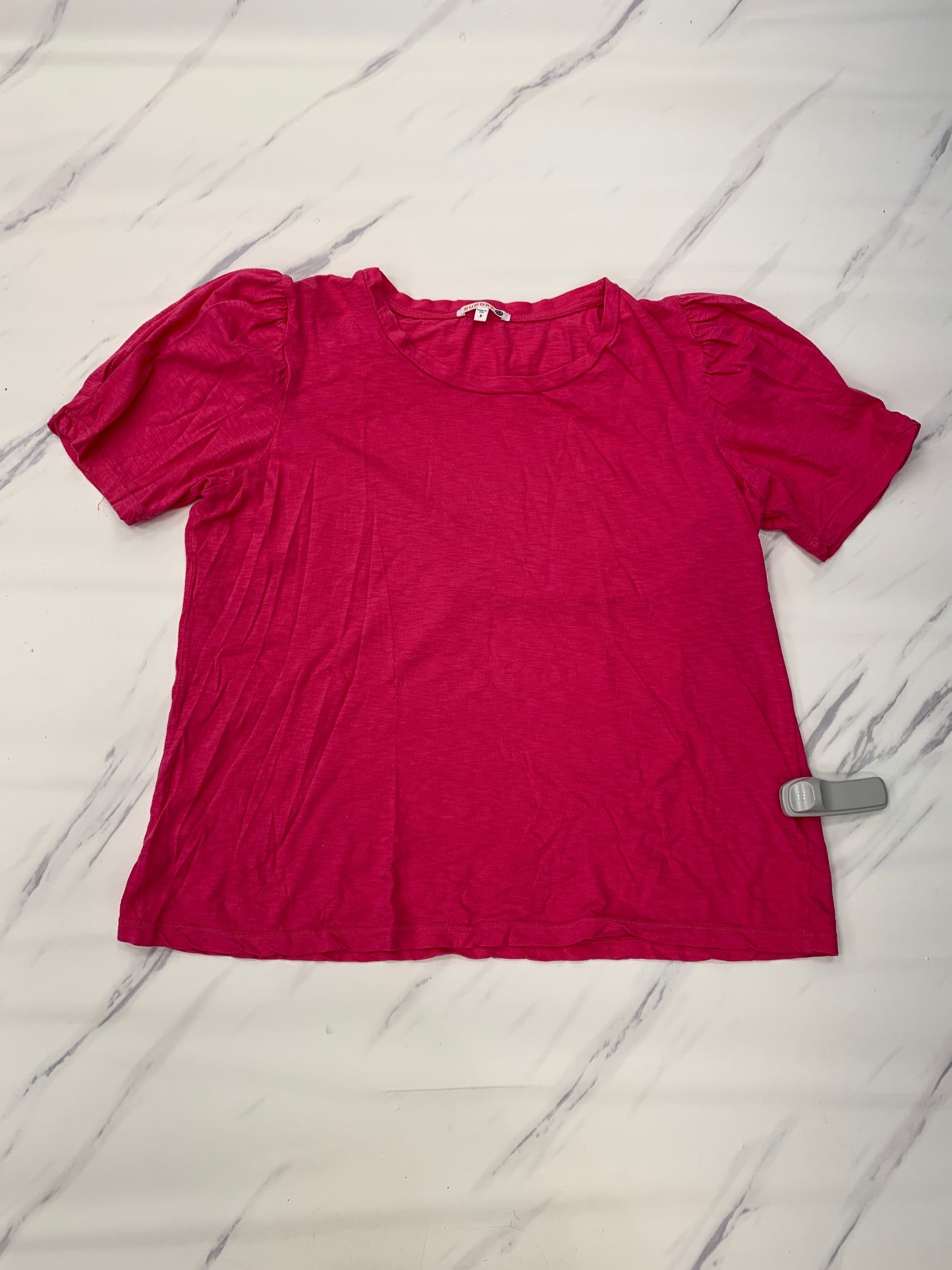 Top Short Sleeve By Sundry In Pink, Size: L