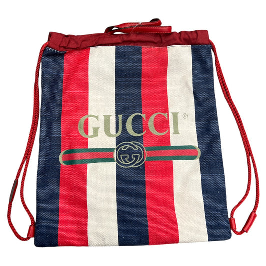 Backpack Luxury Designer By Gucci, Size: Medium