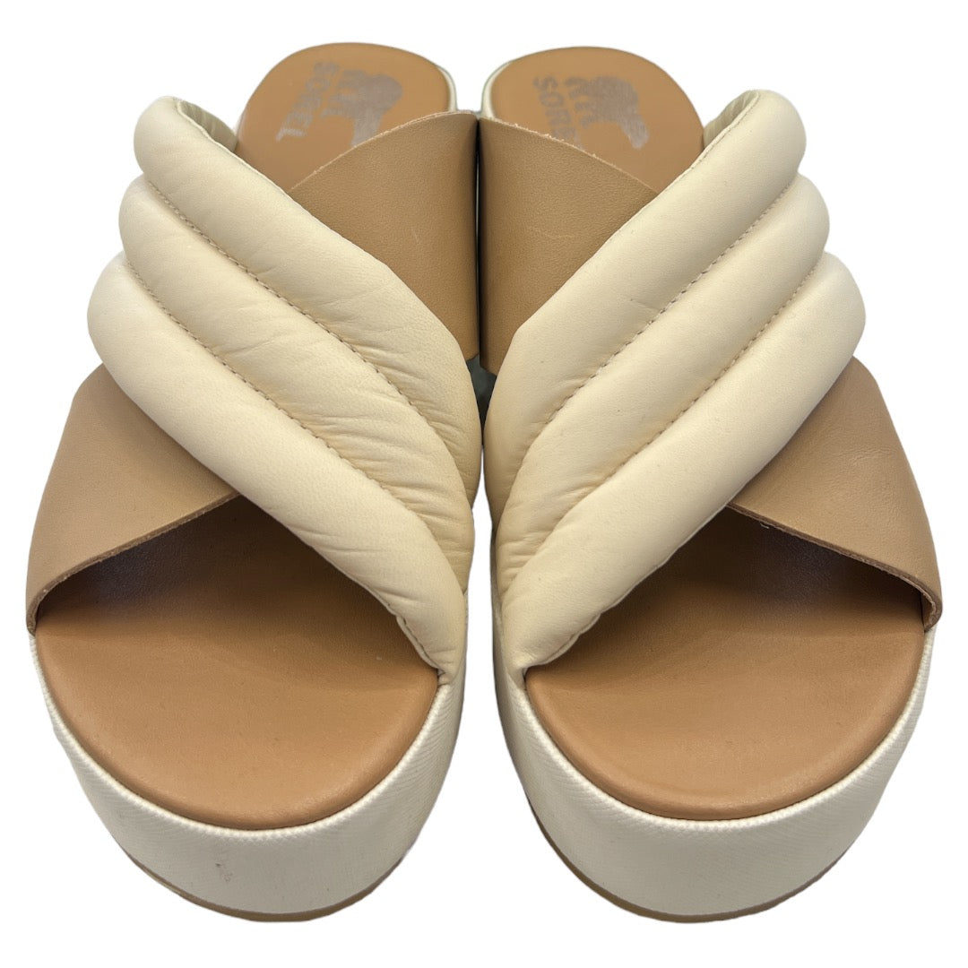 Sandals Flats By Sorel In Tan, Size: 8.5