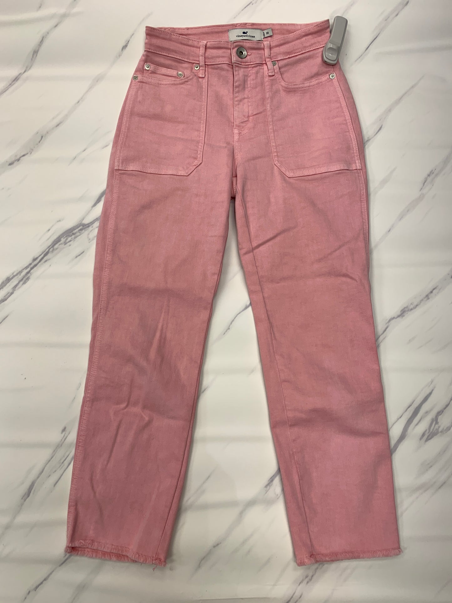 Jeans Cropped By Vineyard Vines In Pink, Size: 2