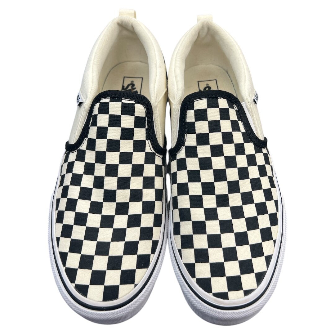 Shoes Athletic By Vans In Checkered Pattern, Size: 8