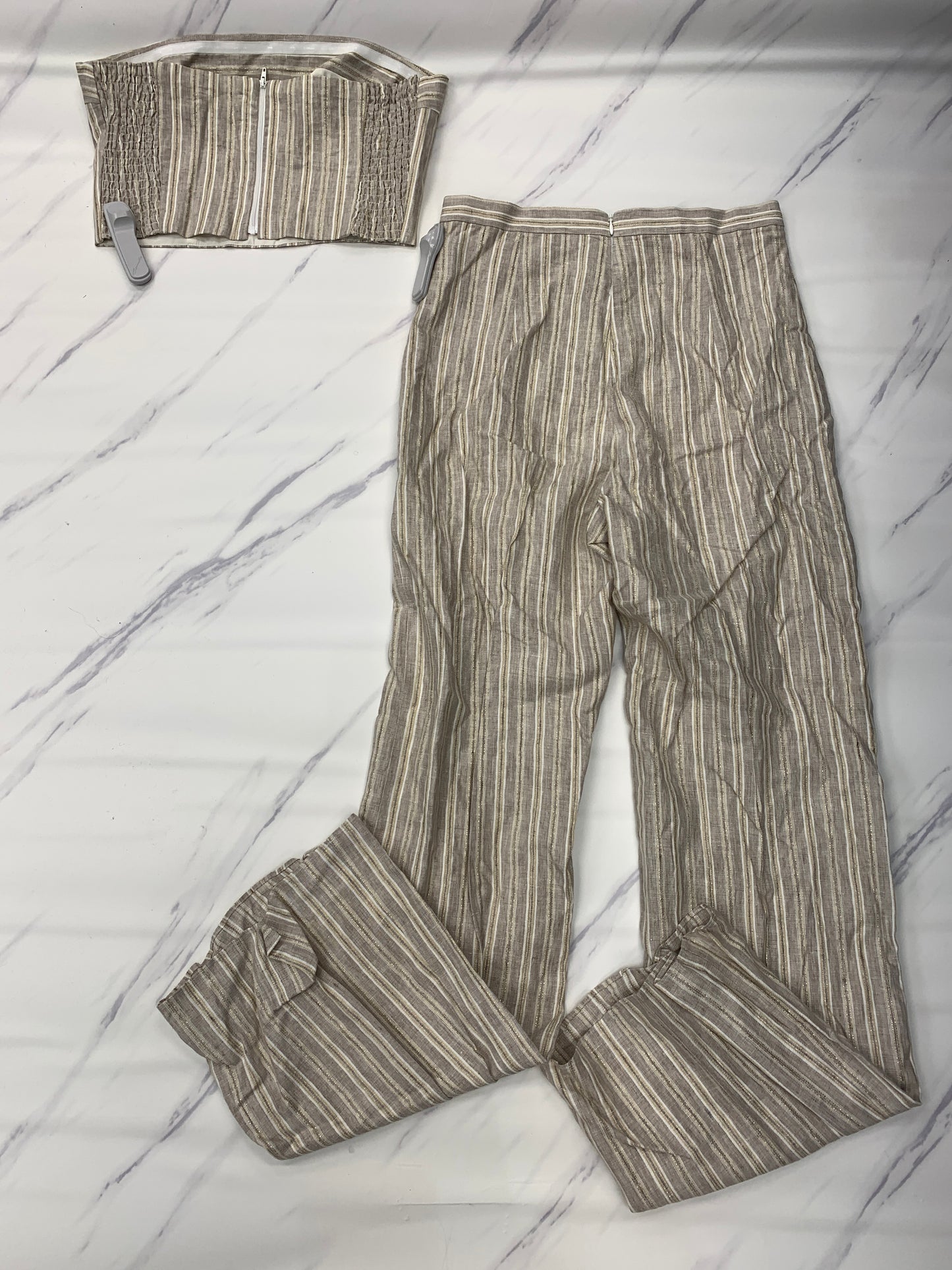 Pants Set 2pc By Amanda Uprichard In Tan, Size: M