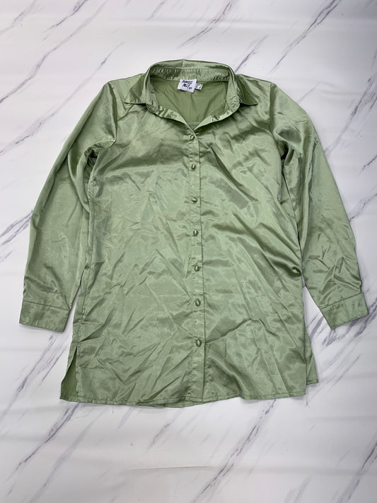 Top Long Sleeve By Cmc In Green, Size: S