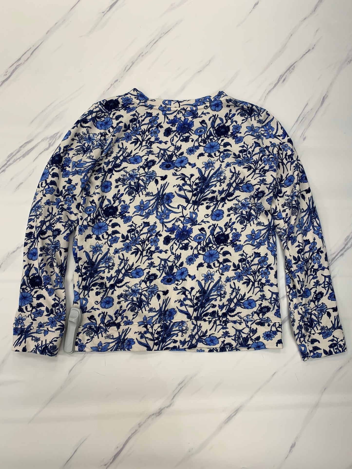 Top Long Sleeve By Talbots In Blue, Size: Petite   S