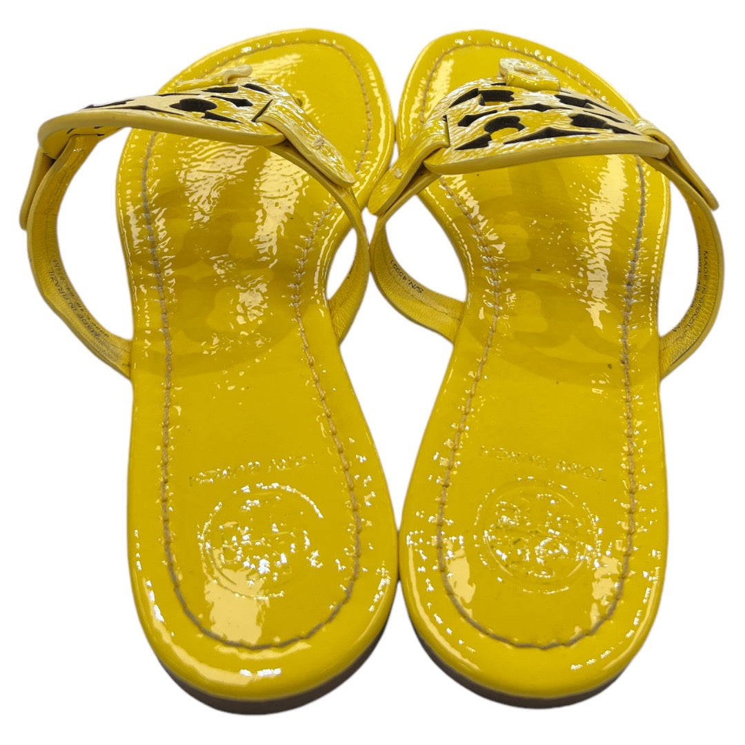 Sandals Flats By Tory Burch In Yellow, Size: 5.5