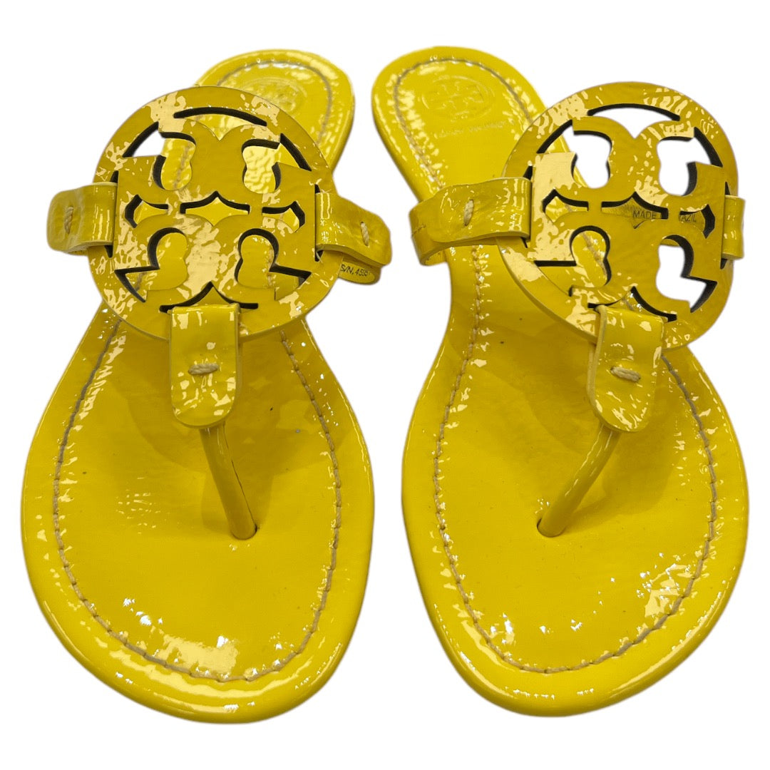 Sandals Flats By Tory Burch In Yellow, Size: 5.5