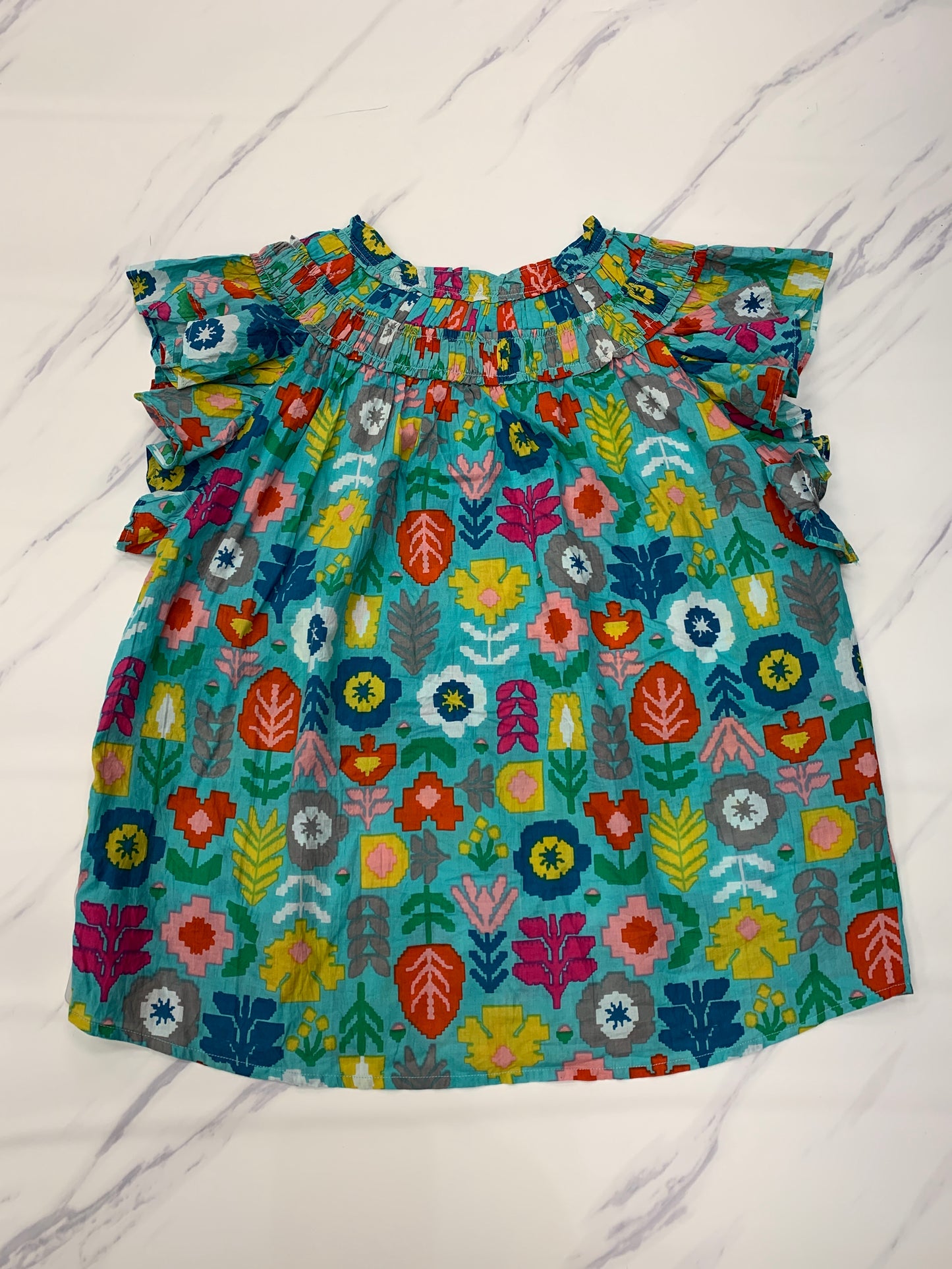 Top Sleeveless By Ivy Jane In Floral Print, Size: Xs