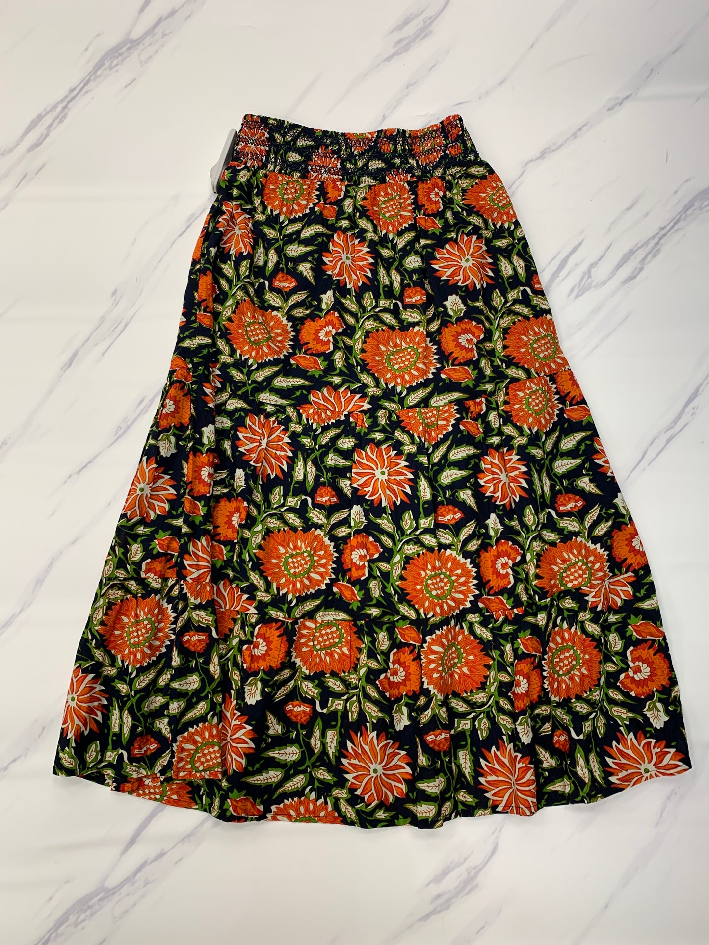 Skirt Midi By Evereve In Floral Print, Size: Xs