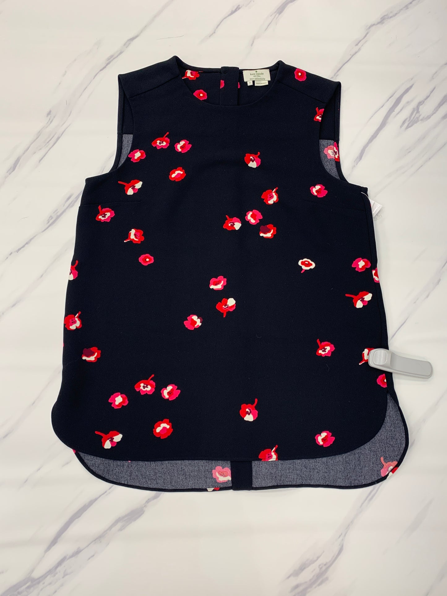 Top Sleeveless By Kate Spade In Black, Size: 2