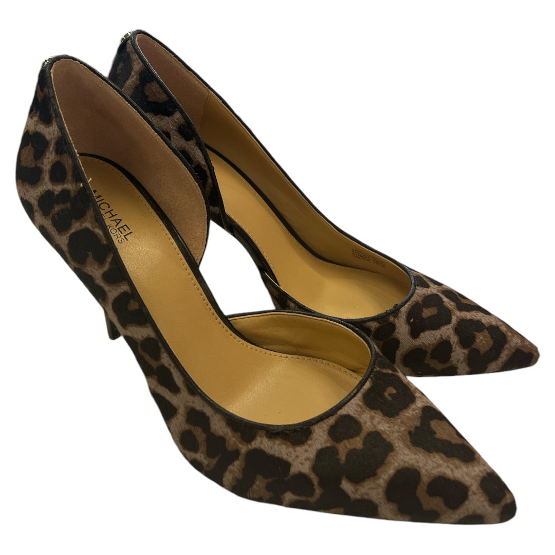 Shoes Heels Stiletto By Michael By Michael Kors In Animal Print, Size: 9.5