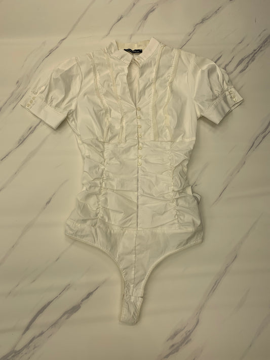 Bodysuit Designer By Cmb In White, Size: S