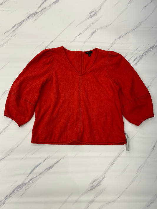 Top Long Sleeve Designer By Current Air In Red, Size: M