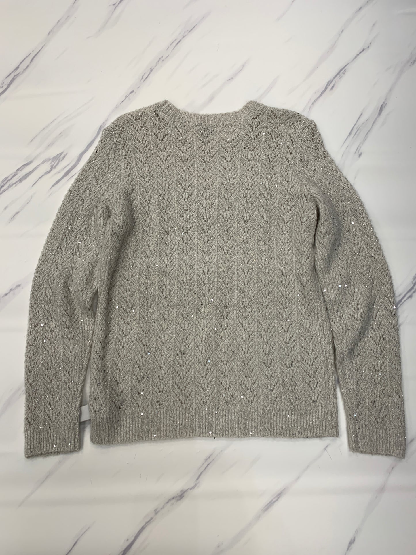 Sweater By Talbots In Silver, Size: Mp