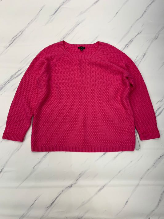 Sweater By Talbots In Pink, Size: Xlp