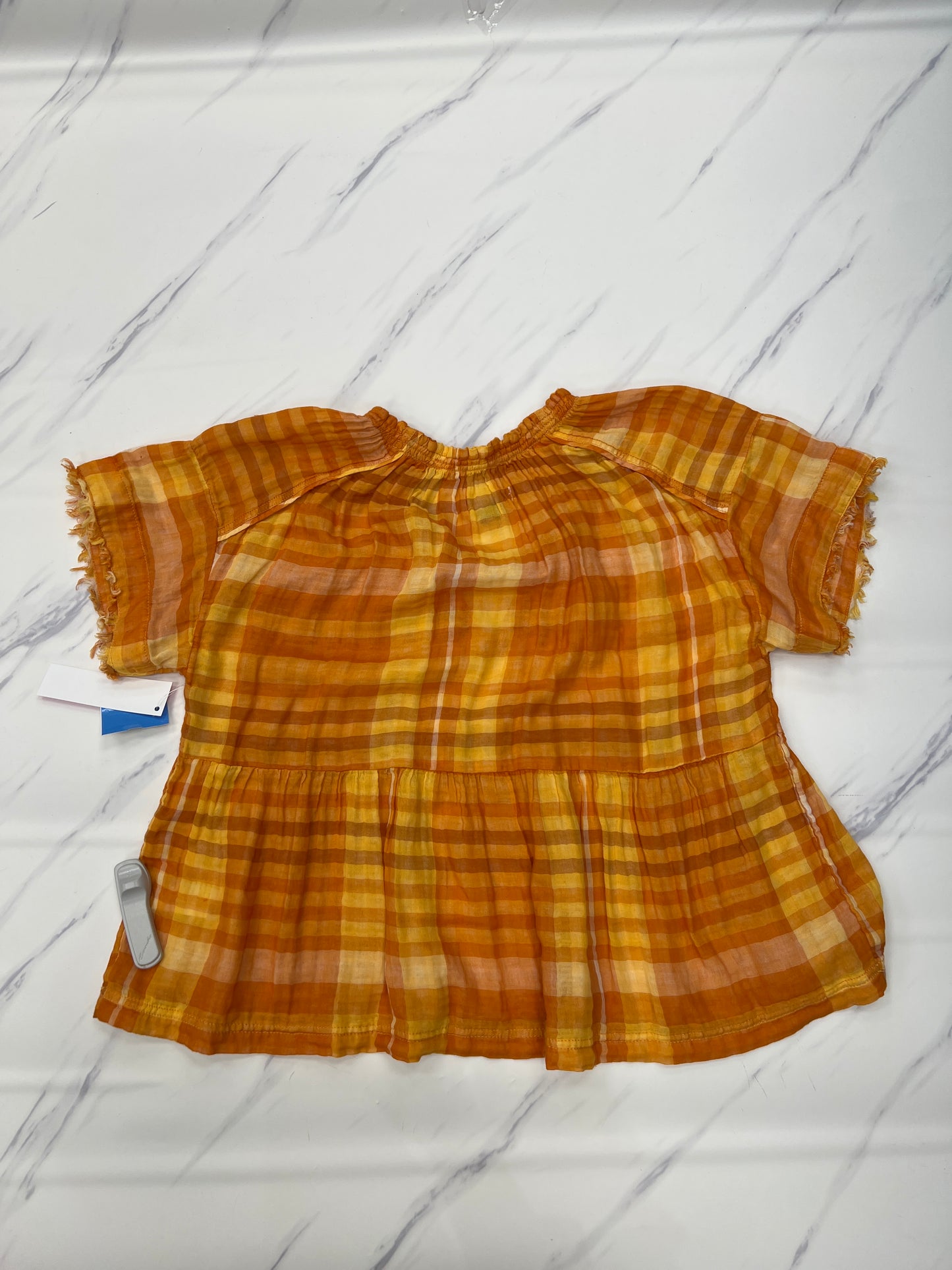 Top Short Sleeve By Pilcro In Orange, Size: Xs