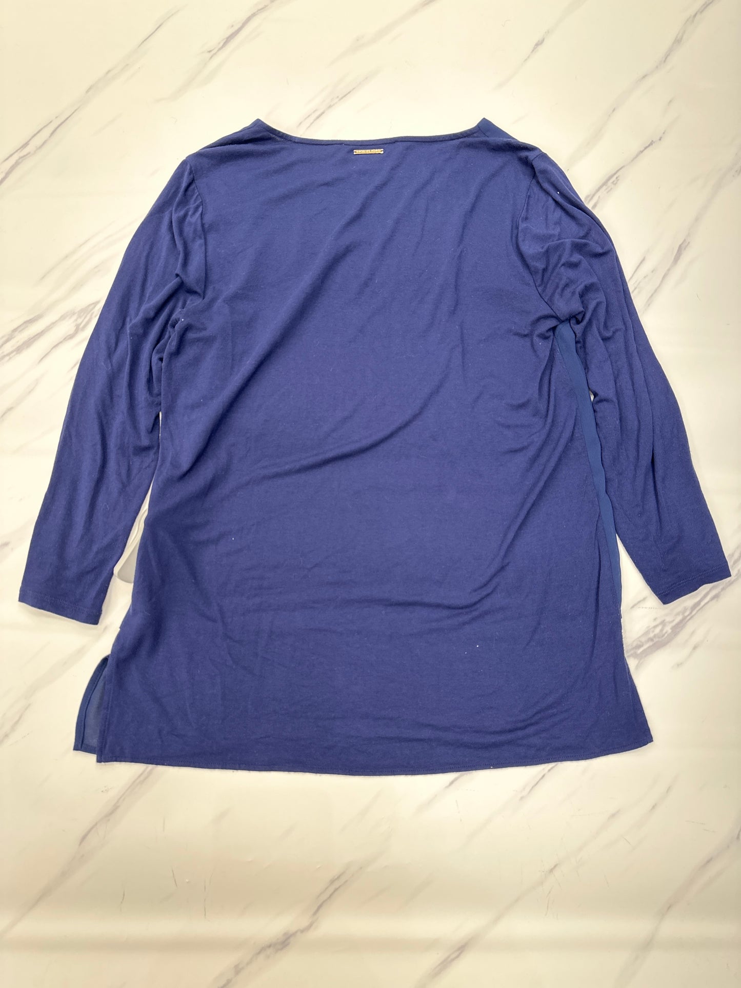 Top Long Sleeve By Michael By Michael Kors In Blue, Size: M