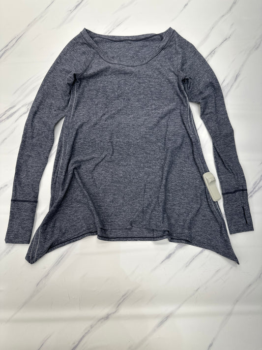 Athletic Top Long Sleeve Crewneck By Lululemon In Blue, Size: 6