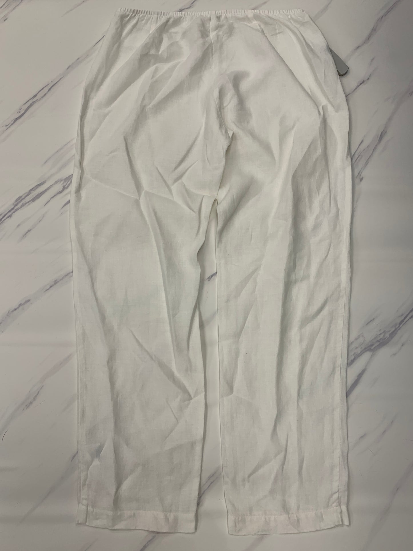 Pants Linen By Eileen Fisher In White, Size: M