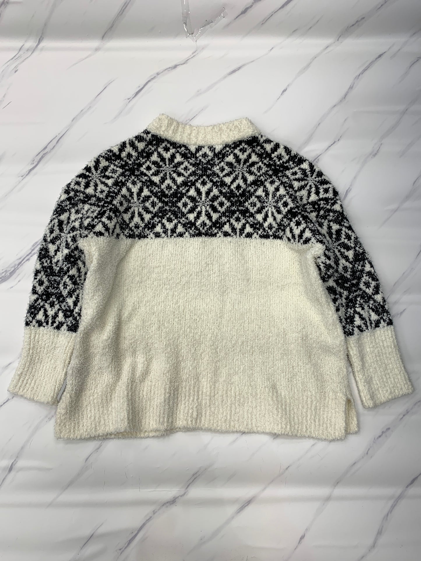 Sweater By Talbots In Black & Cream, Size: 2x