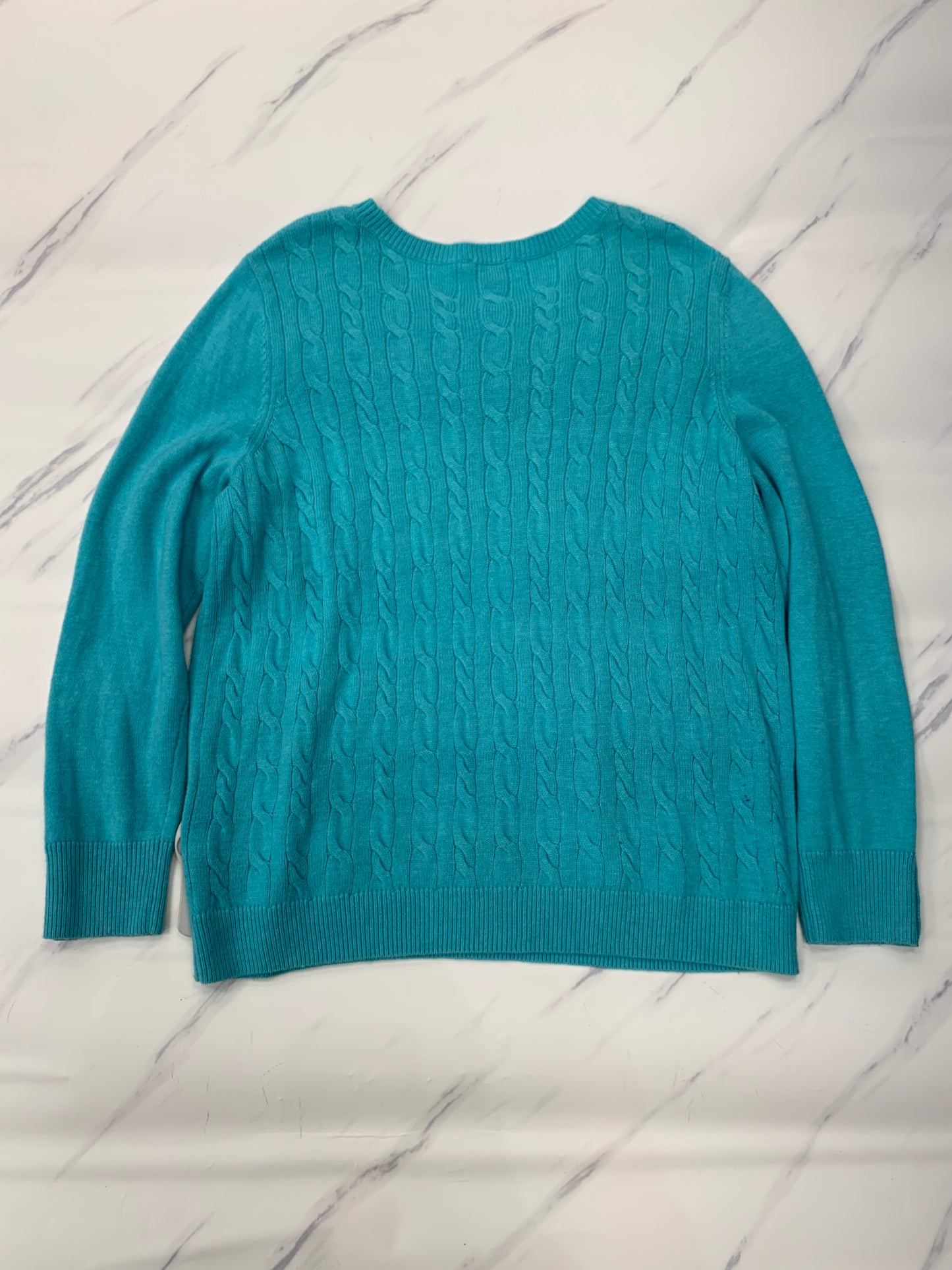 Sweater By Talbots In Blue, Size: 2x