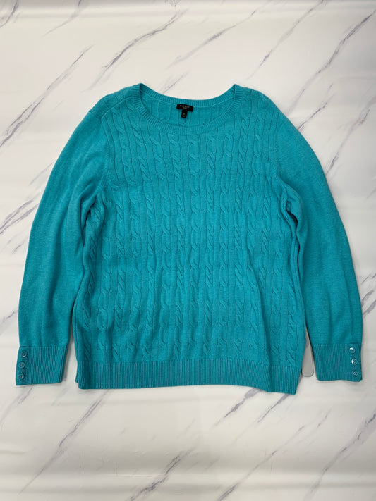 Sweater By Talbots In Blue, Size: 2x