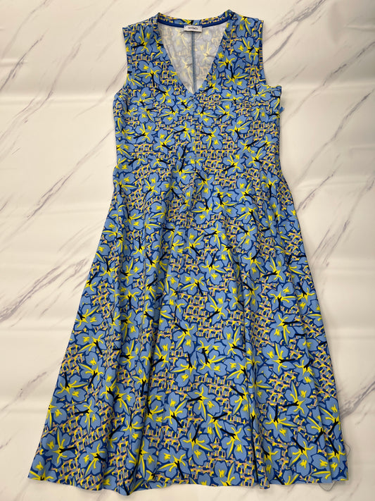 Dress Casual Midi By Cmb In Blue, Size: 10