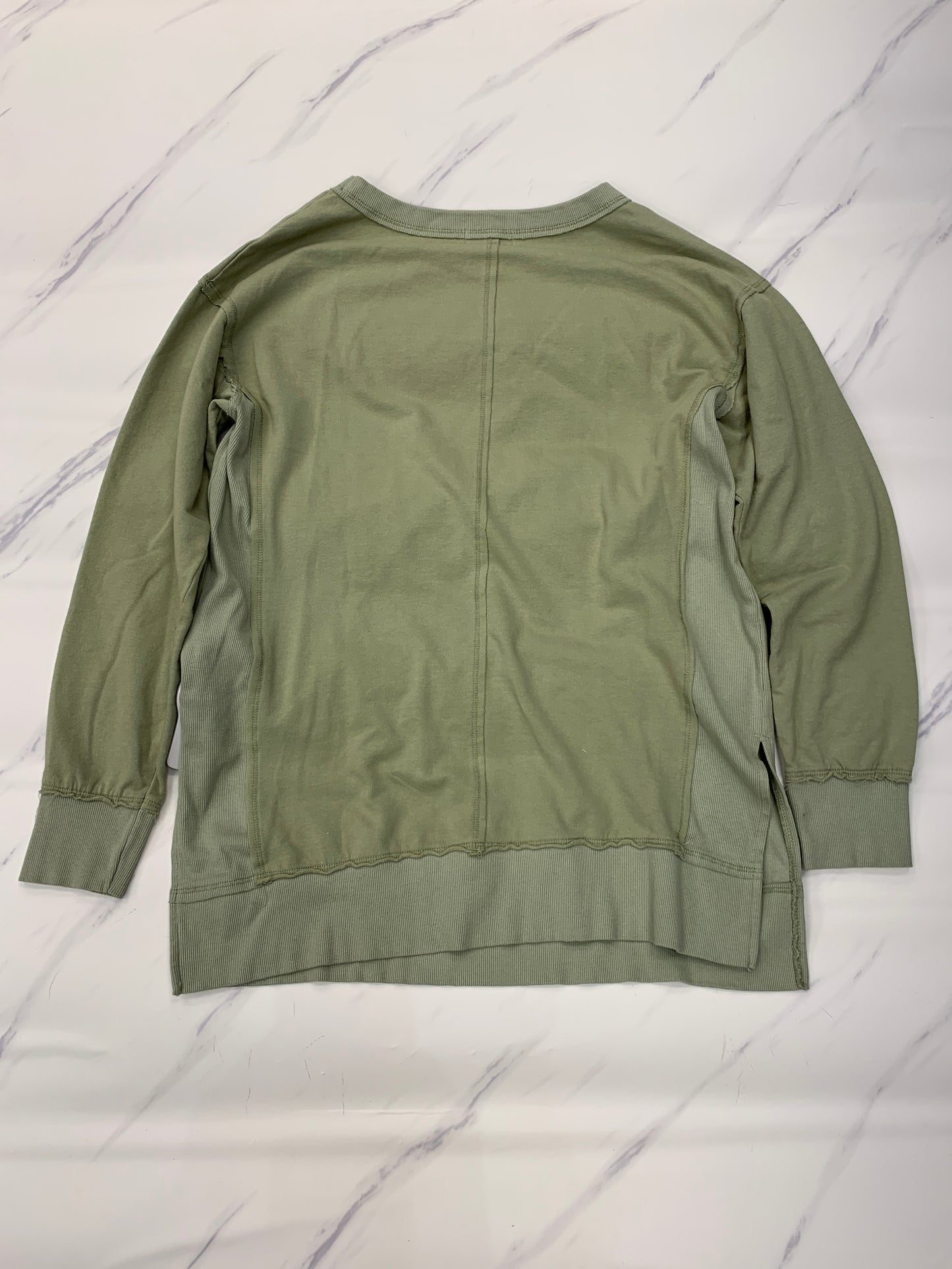 Top Long Sleeve By T.la In Green, Size: M