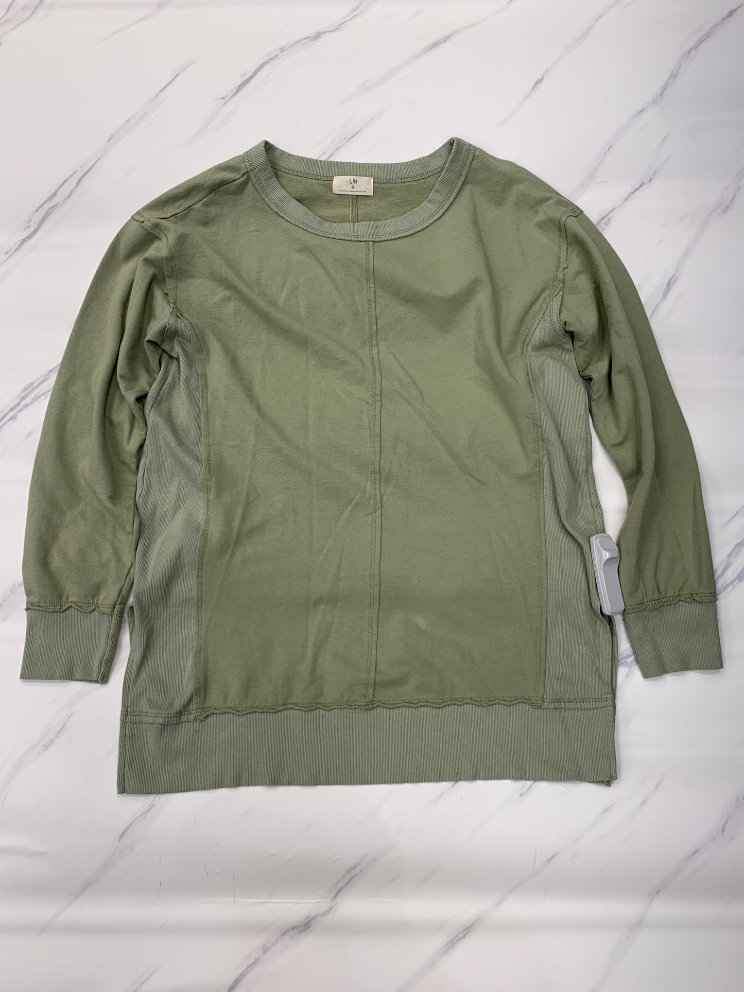 Top Long Sleeve By T.la In Green, Size: M