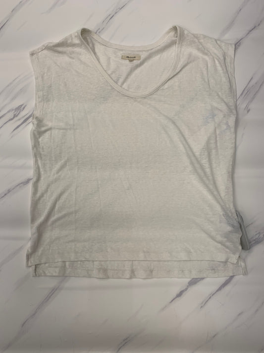 Top Short Sleeve By Madewell In White, Size: S