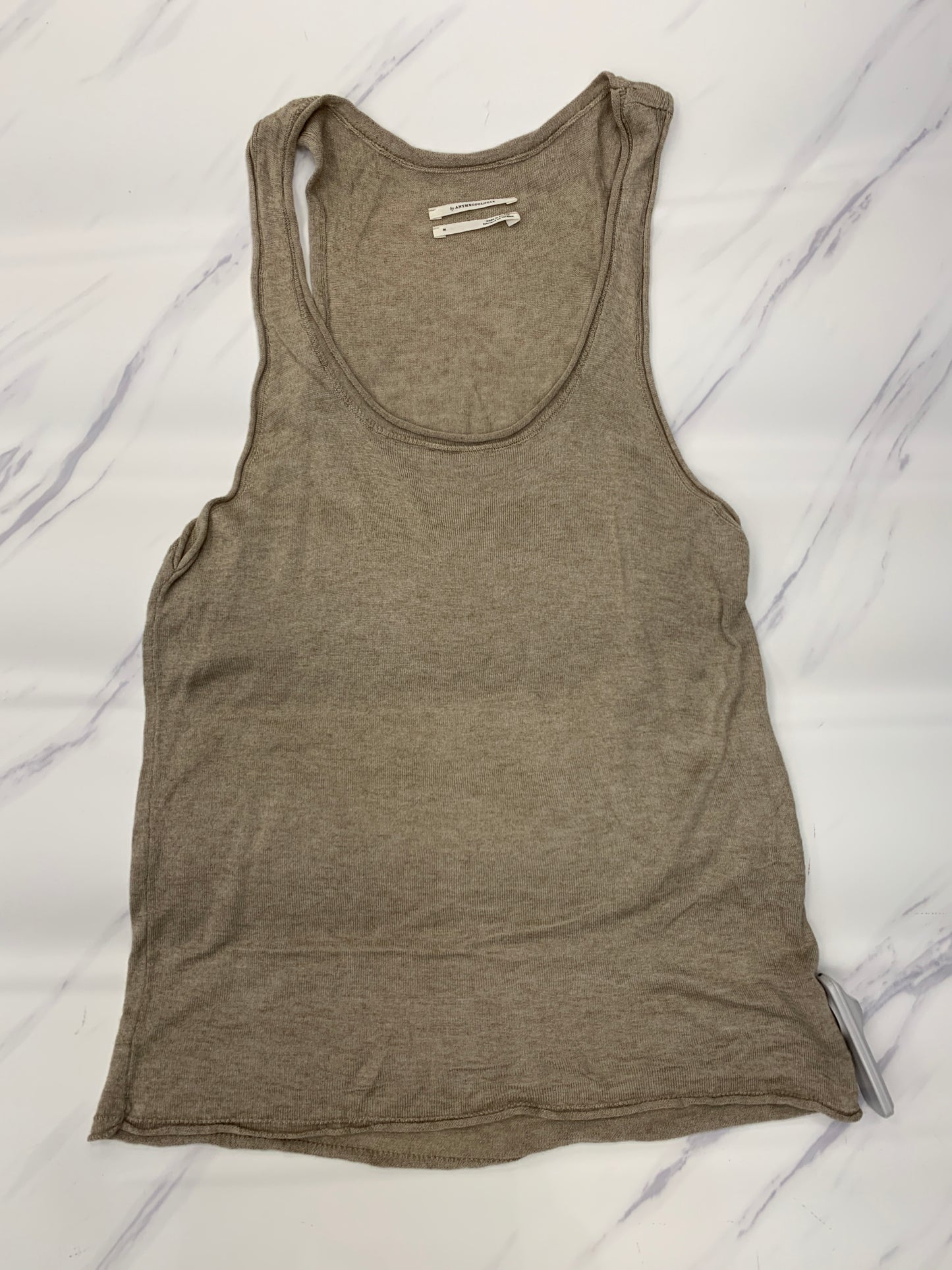 Top Sleeveless By Anthropologie In Brown, Size: M