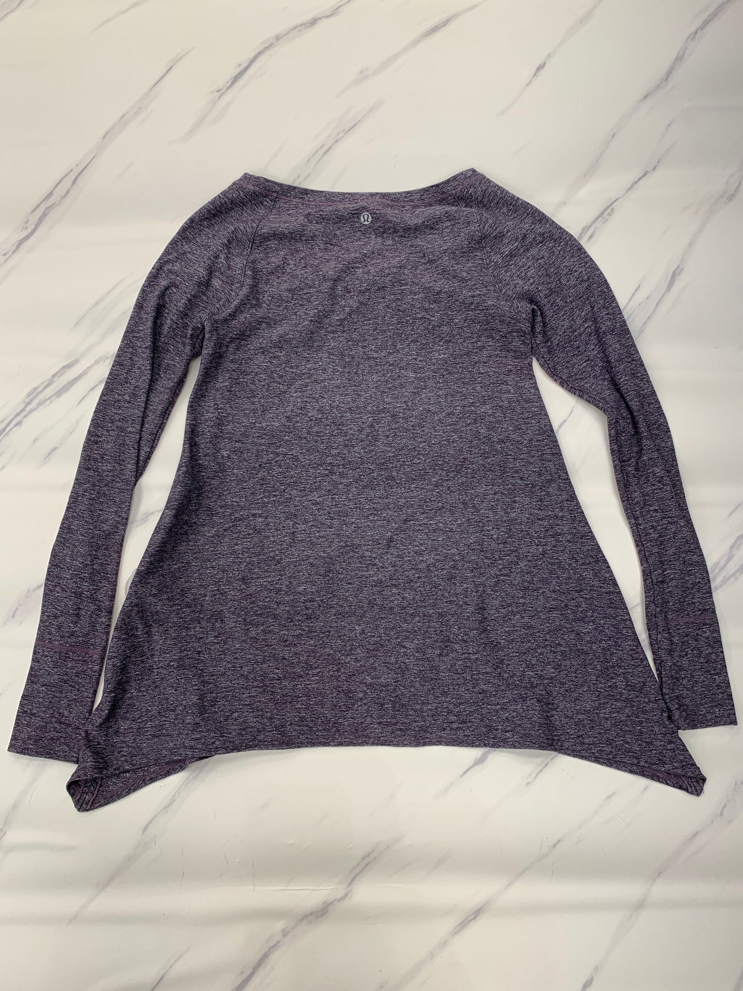 Athletic Top Long Sleeve Crewneck By Lululemon In Purple, Size: 6