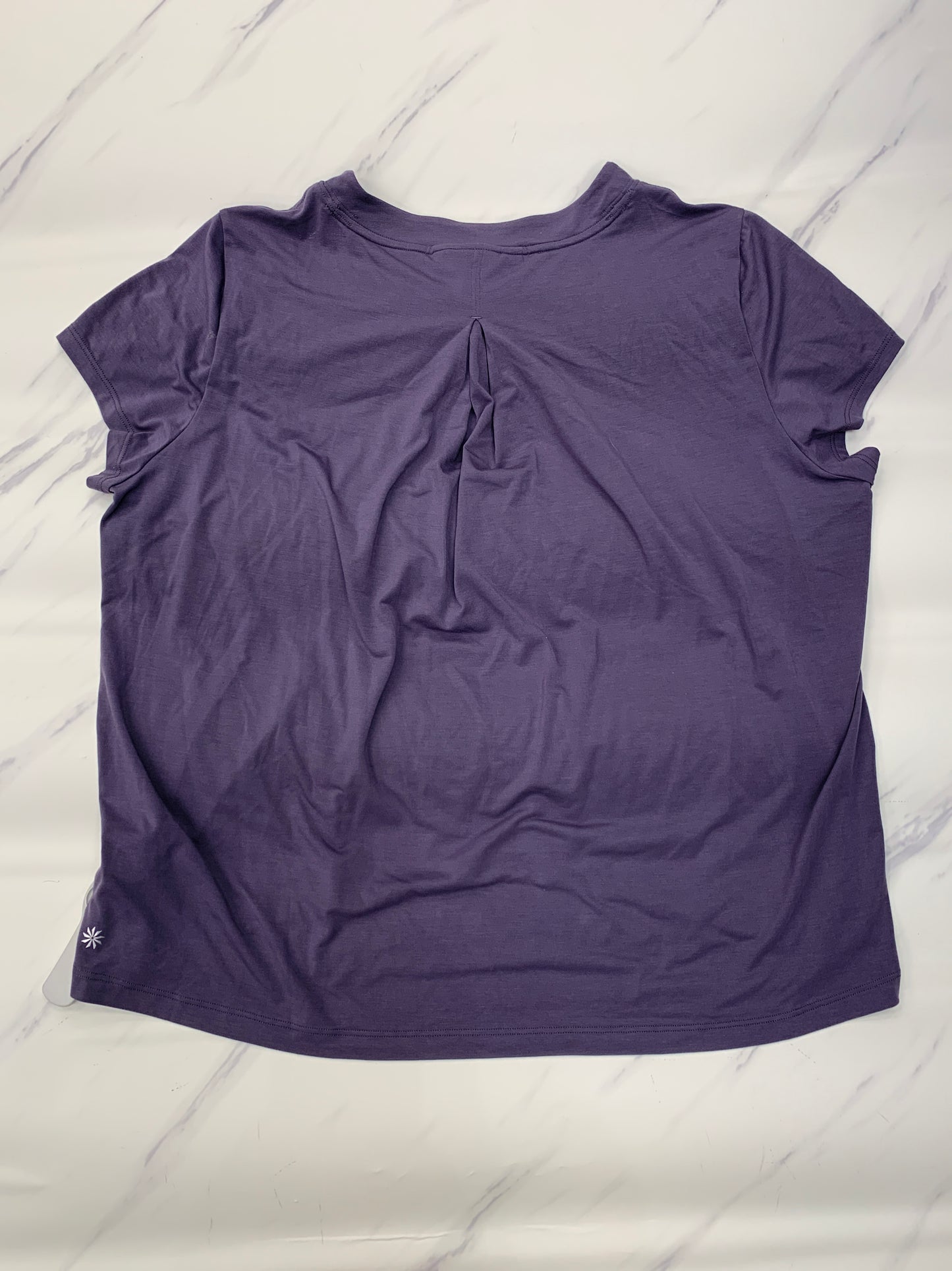 Athletic Top Short Sleeve By Athleta In Purple, Size: M