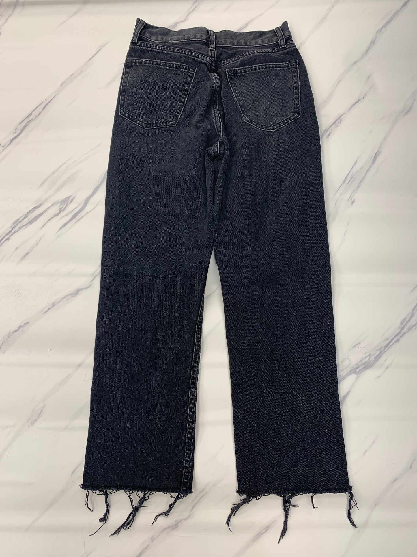 Jeans Boyfriend By Top Shop In Black, Size: 2