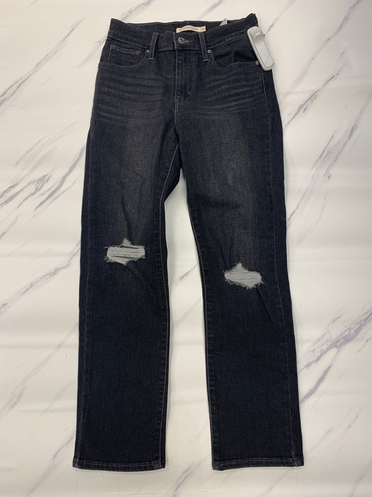 Jeans Straight By Levis In Black, Size: 2