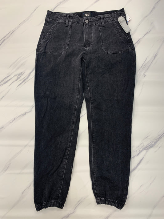 Jeans Straight By Paige In Black, Size: 6