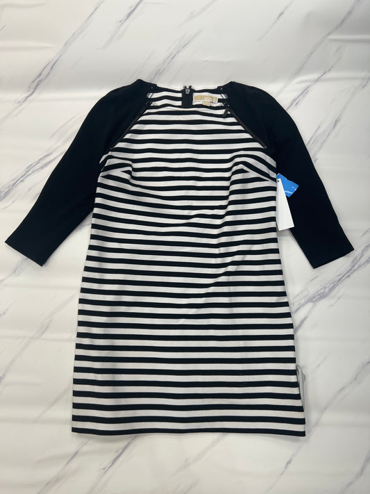 Dress Casual Midi By Michael By Michael Kors In Striped Pattern, Size: 10